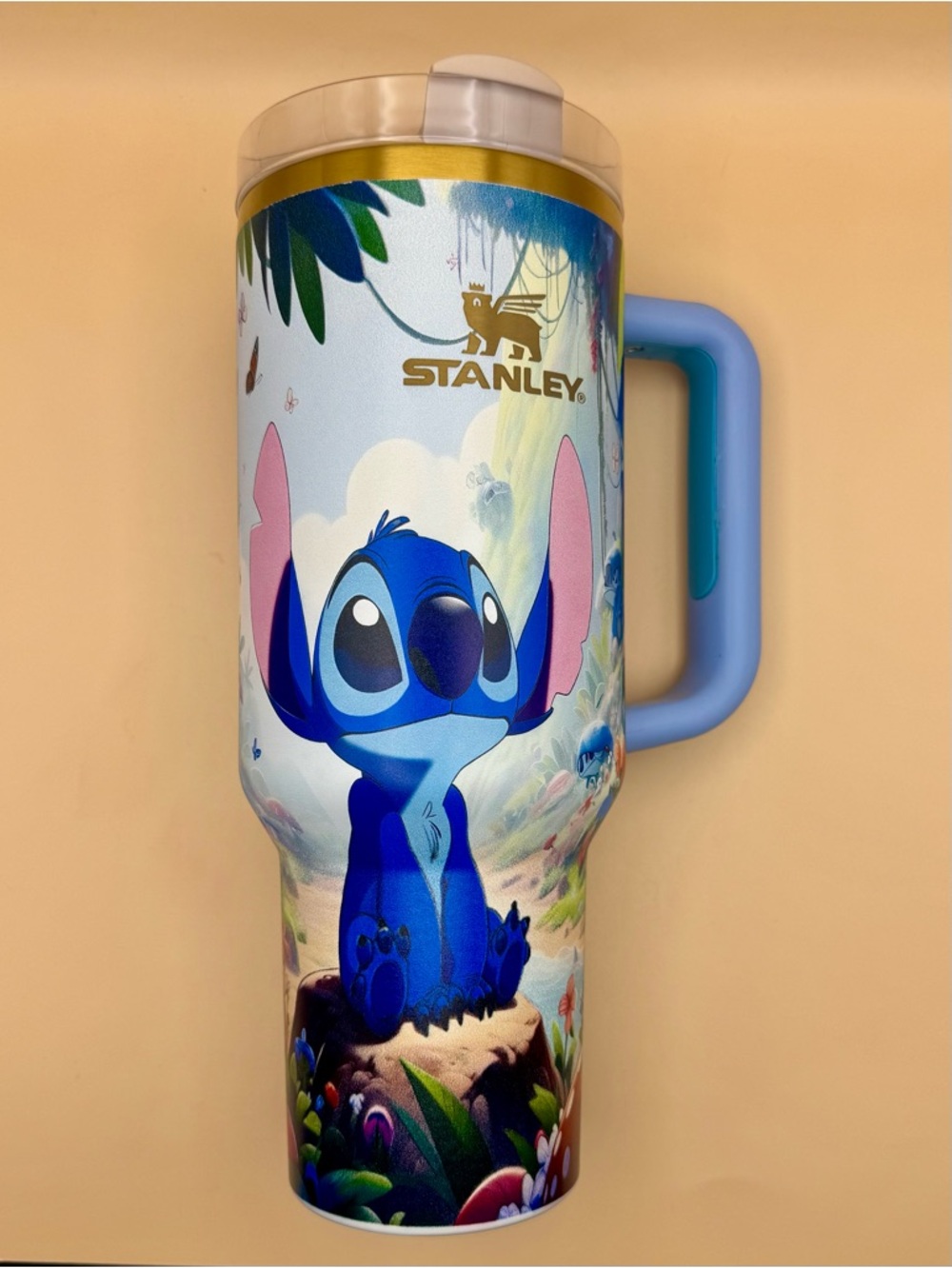 Stanley x Disney Stitch Quencher H2.O Tumbler - Limited Ed. Gift Box Velvet Bag